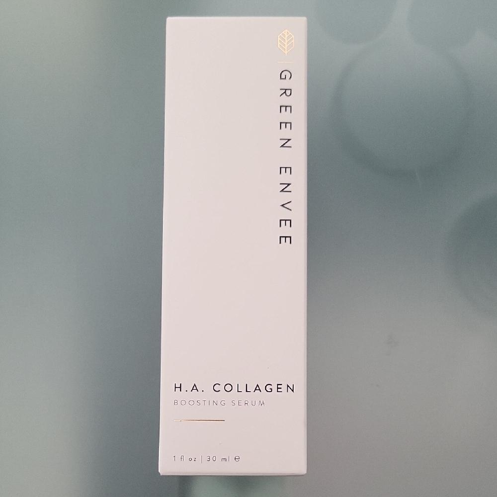 Green Envee Hyaluronic Acid Collagen Serum New Clean Non Toxic Skin Care 1oz